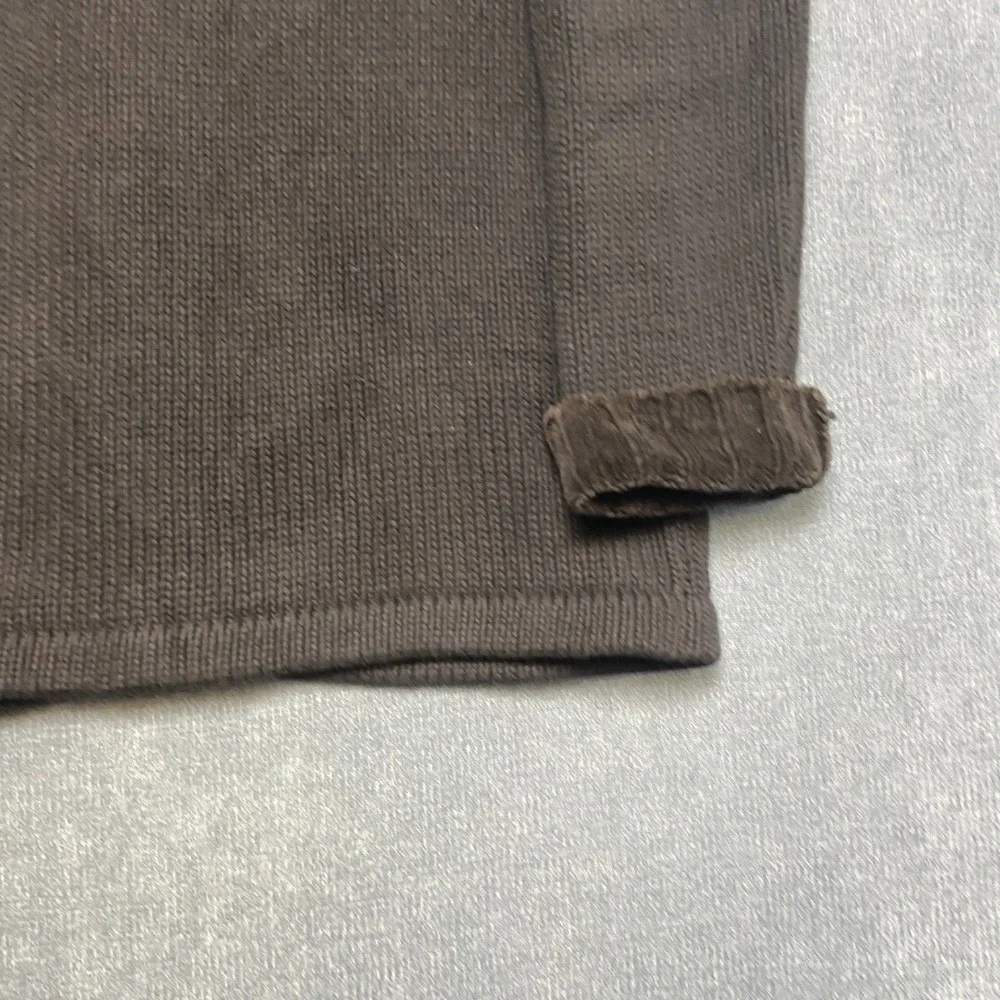 Vintage Tommy Hilfiger Sweater Mens S Black Diamond Mock Neck Knitted Full Zip